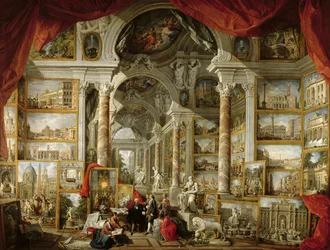 Galerie avec vues de la Rome moderne, 1759